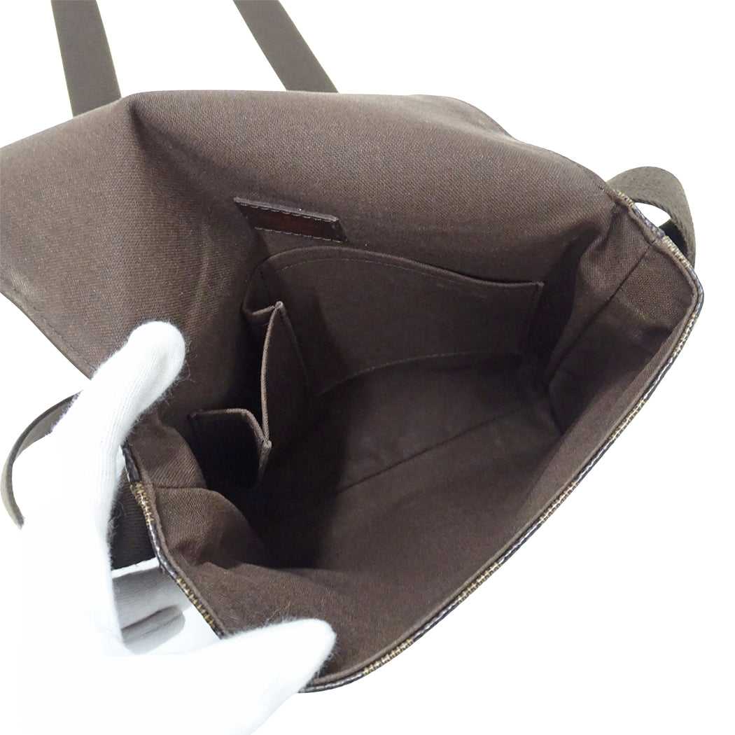 LOUIS VUITTON ルイ・ヴィトン ブルックリン PM ショルダーバッグ ダミエ N51210 メンズ 【中古】