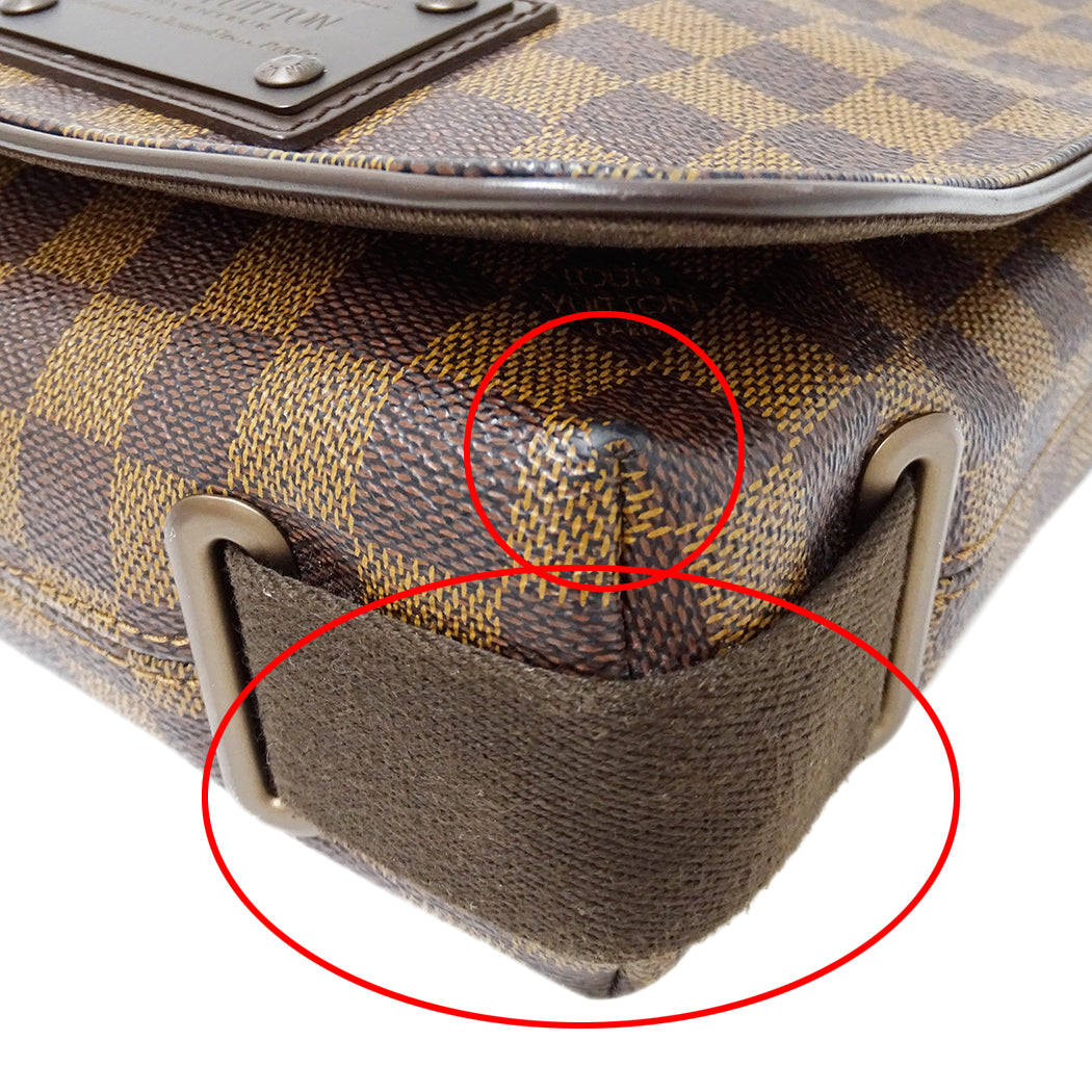LOUIS VUITTON ルイ・ヴィトン ブルックリン PM ショルダーバッグ ダミエ N51210 メンズ 【中古】