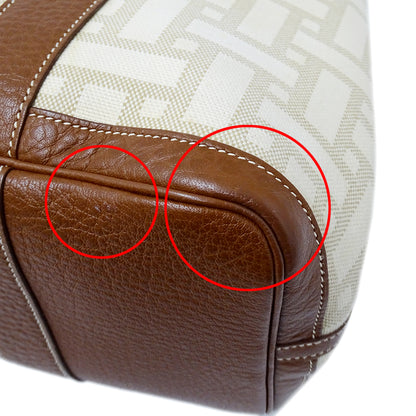 HERMES エルメス ガーデンパーティ PM トートバッグ ブラウン シルバー金具 レディース 【中古】