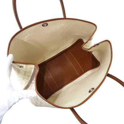 HERMES エルメス ガーデンパーティ PM トートバッグ ブラウン シルバー金具 レディース 【中古】