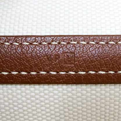HERMES エルメス ガーデンパーティ PM トートバッグ ブラウン シルバー金具 レディース 【中古】