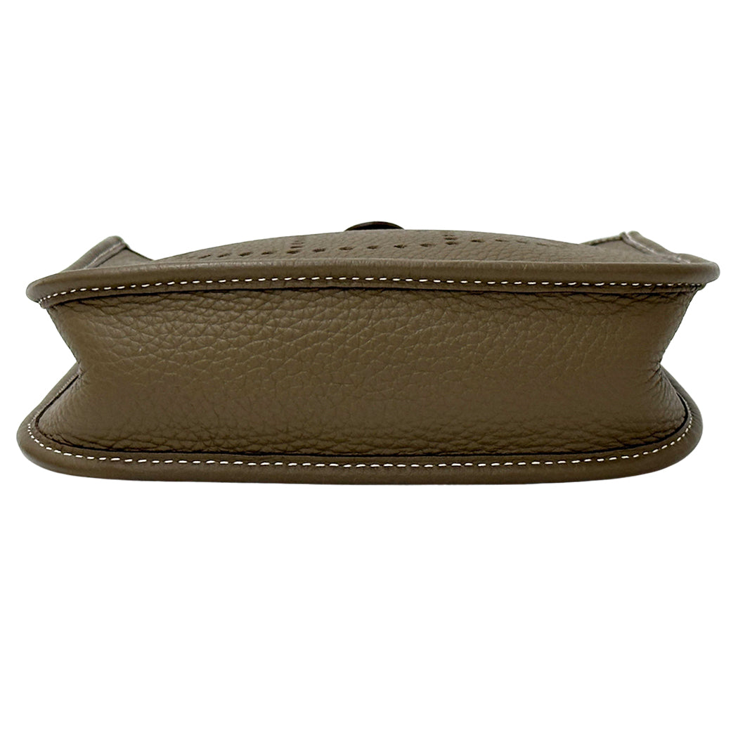 HERMES エルメス エブリン TPM ショルダーバッグ エトゥープ ゴールド金具 ネイビー グレー トリヨンクレマンス レディース 【中古】