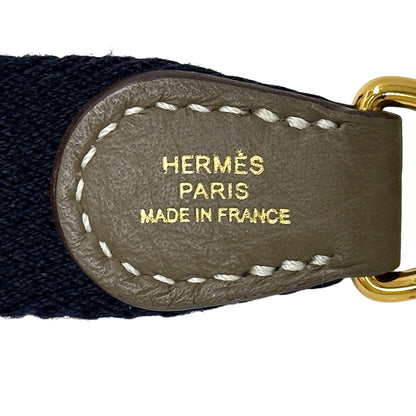 HERMES エルメス エブリン TPM ショルダーバッグ エトゥープ ゴールド金具 ネイビー グレー トリヨンクレマンス レディース 【中古】