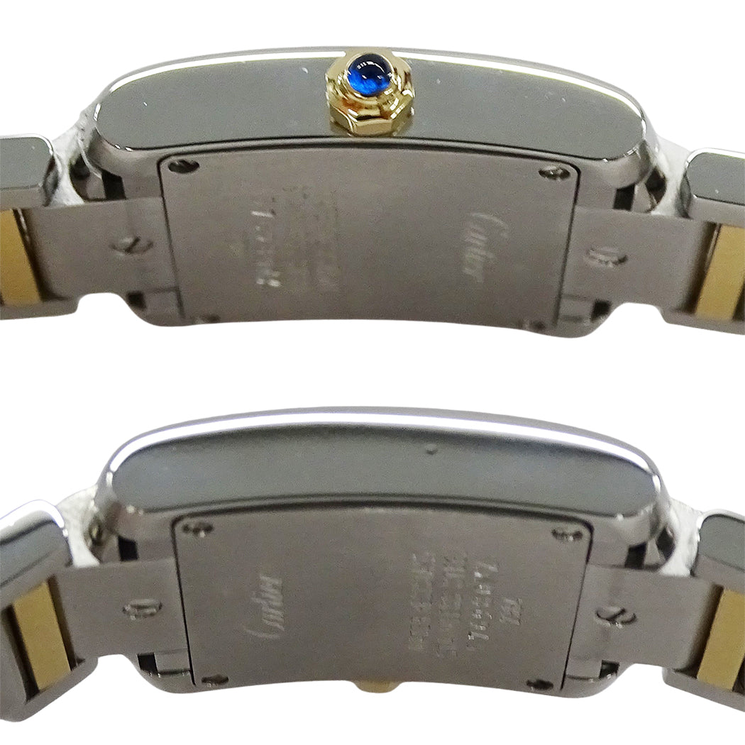 Cartier カルティエ タンクフランセーズ SM W51007Q4 レディース 腕時計 クオーツ QZ SS YG 磨き済み【中古】