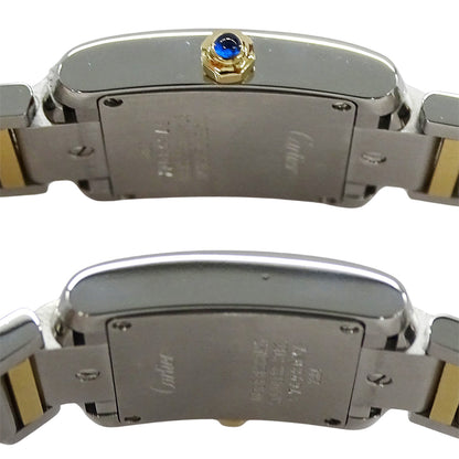 Cartier カルティエ タンクフランセーズ SM W51007Q4 レディース 腕時計 クオーツ QZ SS YG 磨き済み【中古】
