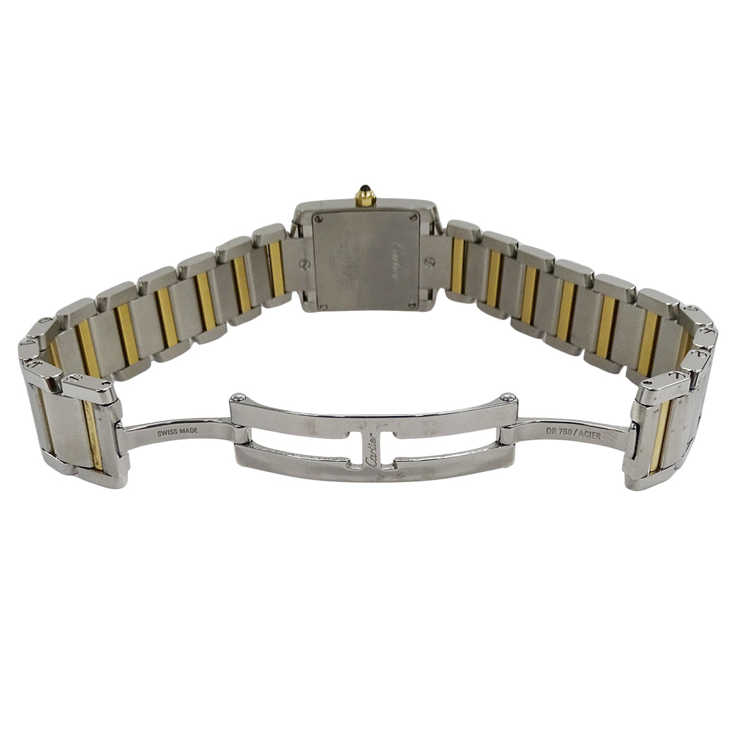 Cartier カルティエ タンクフランセーズ SM W51007Q4 レディース 腕時計 クオーツ QZ SS YG 磨き済み【中古】