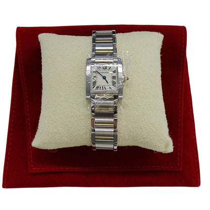 Cartier カルティエ タンクフランセーズ SM W51007Q4 レディース 腕時計 クオーツ QZ SS YG 磨き済み【中古】