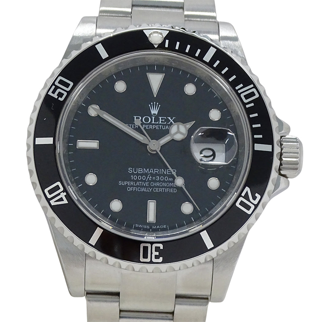 ROLEX ロレックス サブマリーナ デイト 16610 V番 メンズ 腕時計 自動巻き AT ステンレス 磨き済み【中古】
