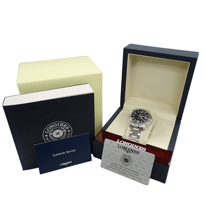 LONGINES ロンジン コンクエスト L3.676.4 メンズ 腕時計 デイト 自動巻き SS 磨き済み【中古】
