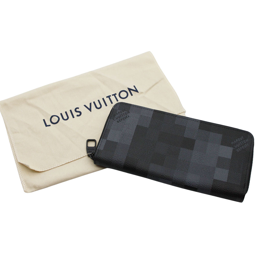 LOUIS VUITTON ルイ・ヴィトン ジッピー ウォレット 長財布 ホリゾンタル ブラック M28742 メンズ 【中古】
