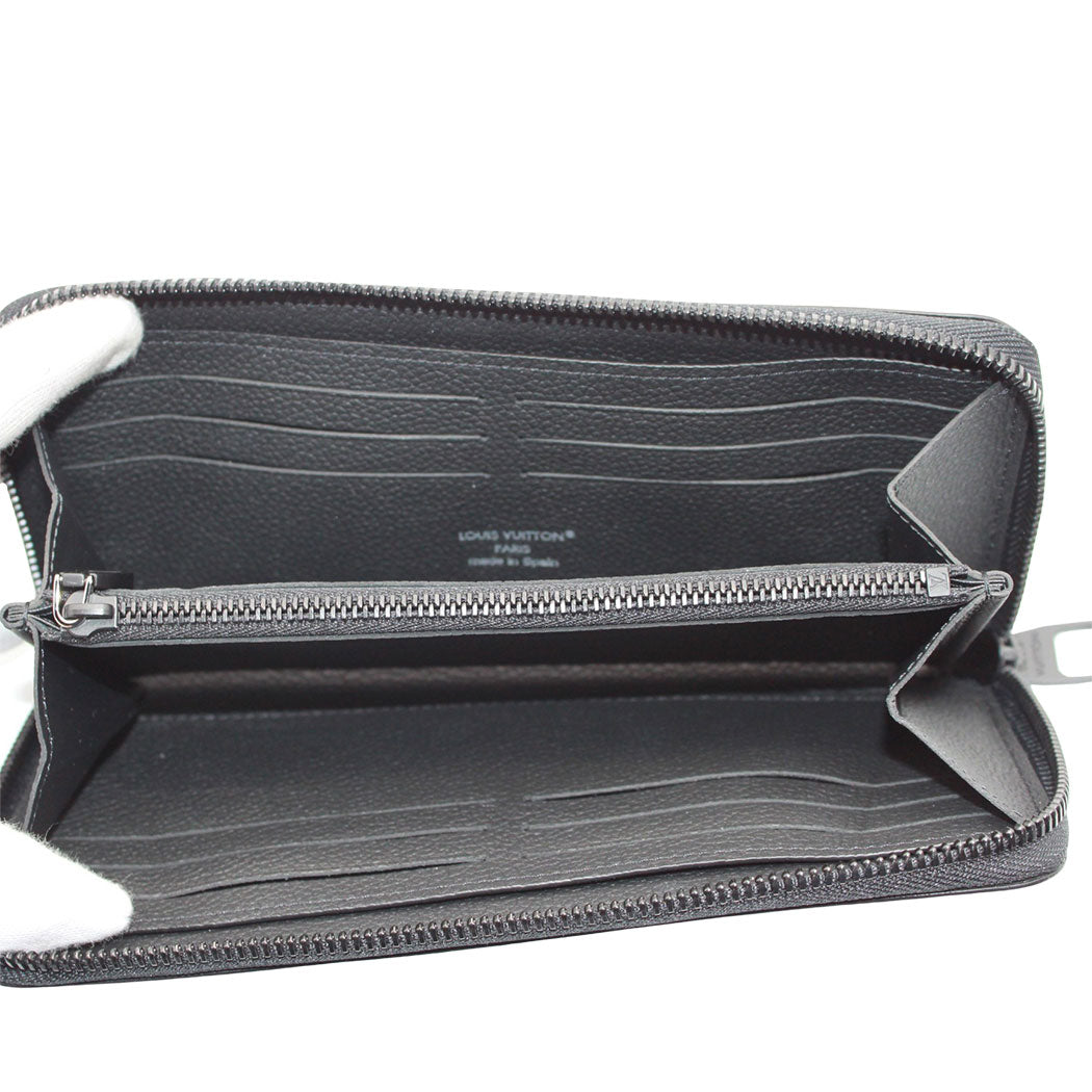 LOUIS VUITTON ルイ・ヴィトン ジッピー ウォレット 長財布 ホリゾンタル ブラック M28742 メンズ 【中古】