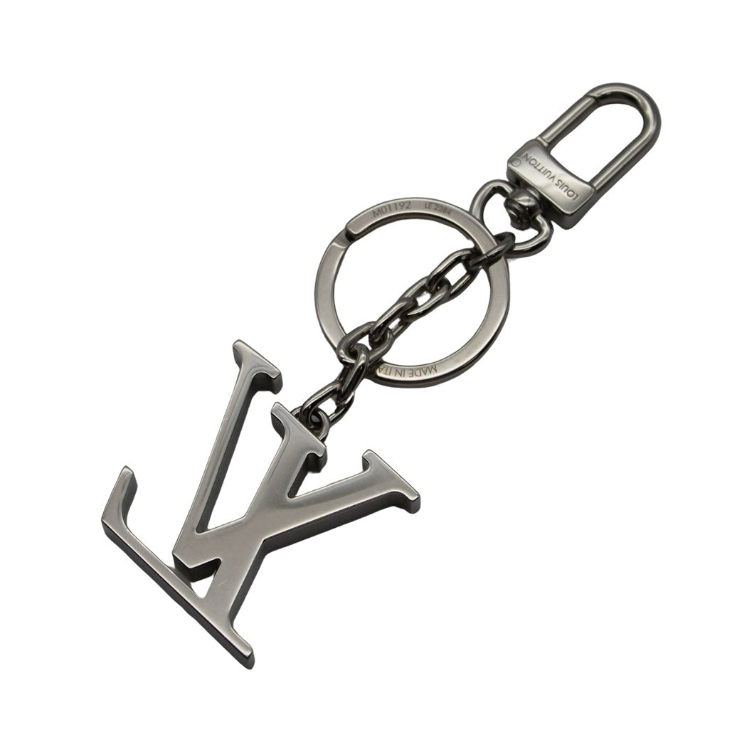 LOUIS VUITTON ルイ・ヴィトン LVイニシャル キーホルダー シルバー レディース メンズ M01192 【中古】