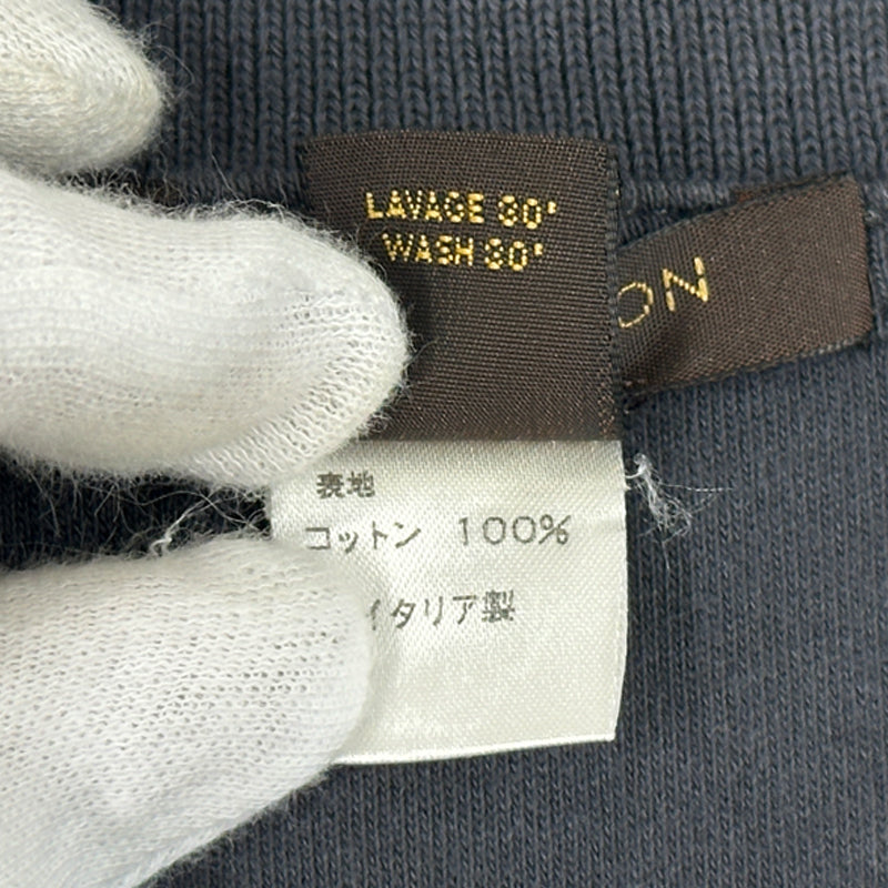 LOUIS VUITTON ルイ・ヴィトン ポロシャツ L ダークグレー コットン メンズ 【中古】