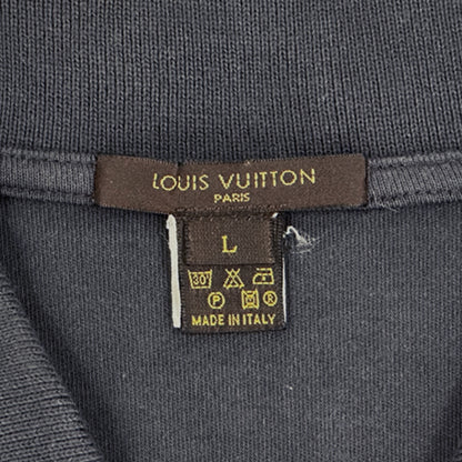 LOUIS VUITTON ルイ・ヴィトン ポロシャツ L ダークグレー コットン メンズ 【中古】