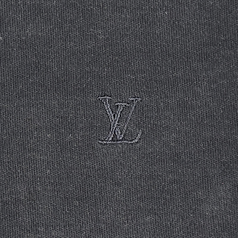 LOUIS VUITTON ルイ・ヴィトン ポロシャツ L ダークグレー コットン メンズ 【中古】
