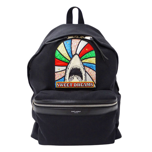 SAINT LAURENT サンローラン クラシックシティカリフォルニアバックパック リュック ブラック 437087 キャンバス レディース メンズ 【中古】
