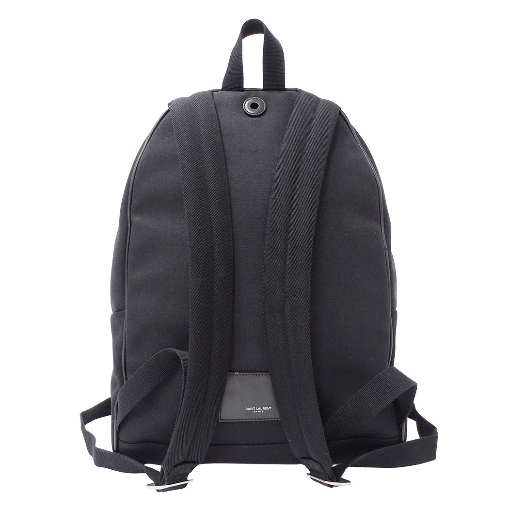 SAINT LAURENT サンローラン クラシックシティカリフォルニアバックパック リュック ブラック 437087 キャンバス レディース メンズ 【中古】