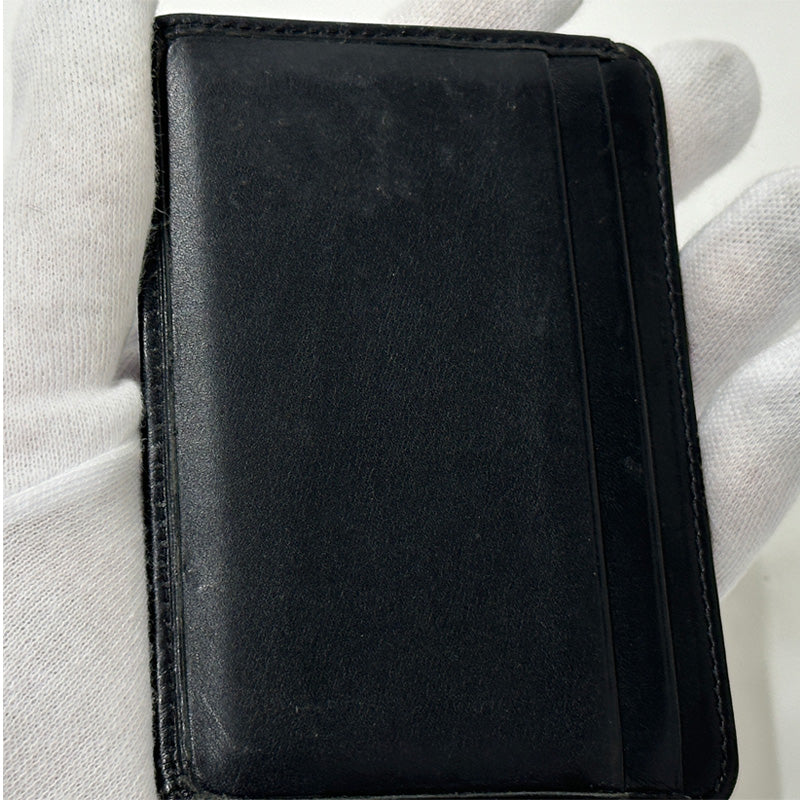CHANEL シャネル カードケース カンボンライン ブラック ホワイト レザー レディース 【中古】