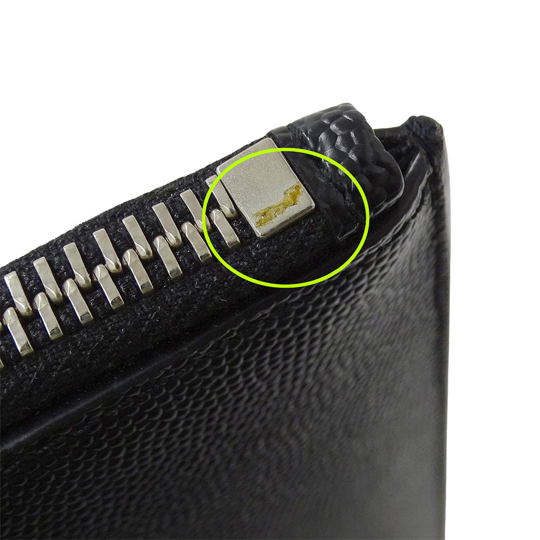 SAINT LAURENT サンローラン パリ ジップタブレットホルダー クラッチ・セカンドバッグ ブラック 683865 レザー メンズ 【中古】