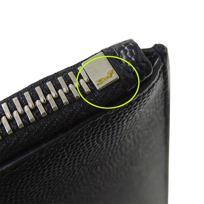 SAINT LAURENT サンローラン パリ ジップタブレットホルダー クラッチ・セカンドバッグ ブラック 683865 レザー メンズ 【中古】