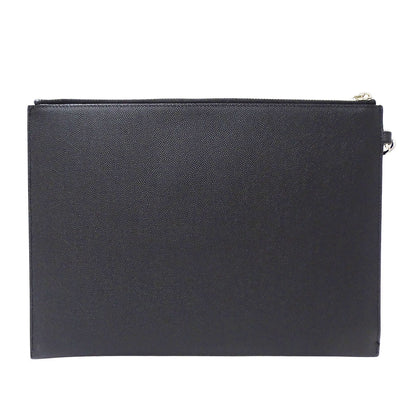 SAINT LAURENT サンローラン パリ ジップタブレットホルダー クラッチ・セカンドバッグ ブラック 683865 レザー メンズ 【中古】