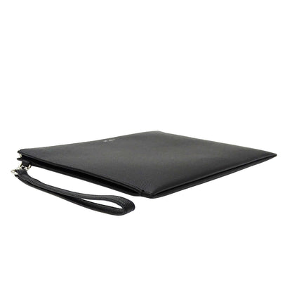 SAINT LAURENT サンローラン パリ ジップタブレットホルダー クラッチ・セカンドバッグ ブラック 683865 レザー メンズ 【中古】