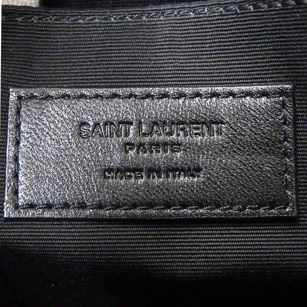 SAINT LAURENT サンローラン パリ ジップタブレットホルダー クラッチ・セカンドバッグ ブラック 683865 レザー メンズ 【中古】