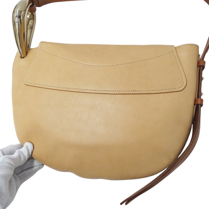 Chloe クロエ ショルダーバッグ キス ホーボーバッグ ベージュ レザー レディース 【中古】