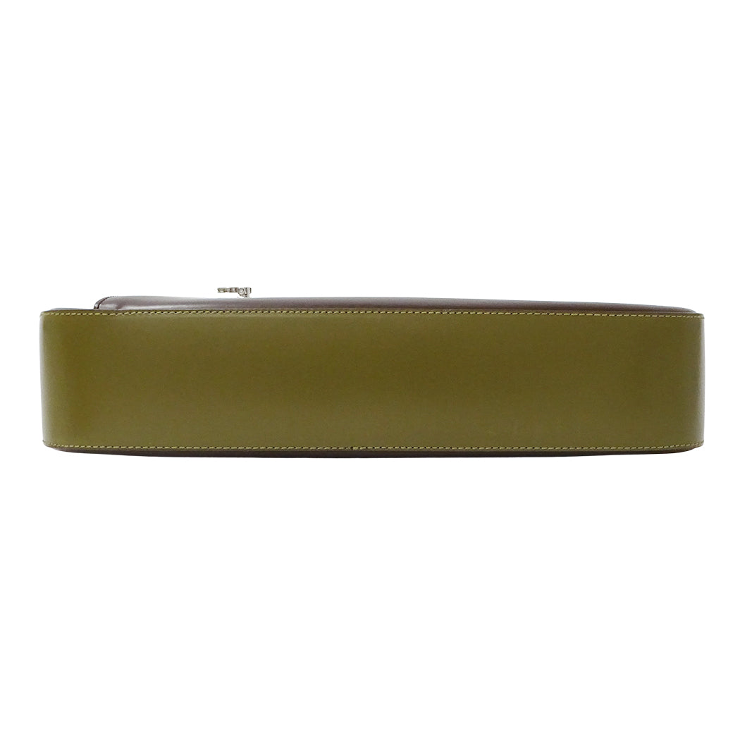 Ferragamo フェラガモ ショルダーバッグ ブラウン カーキ レザー レディース 【中古】