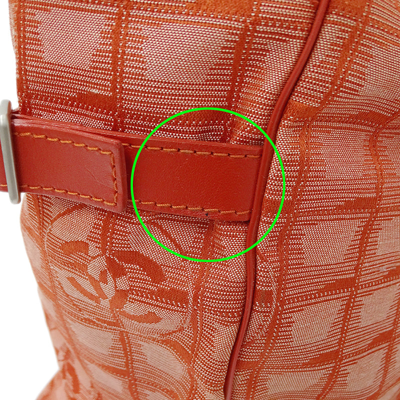 CHANEL シャネル トートバッグ ニュートラベル トートTGM レッド ナイロン レディース 【中古】