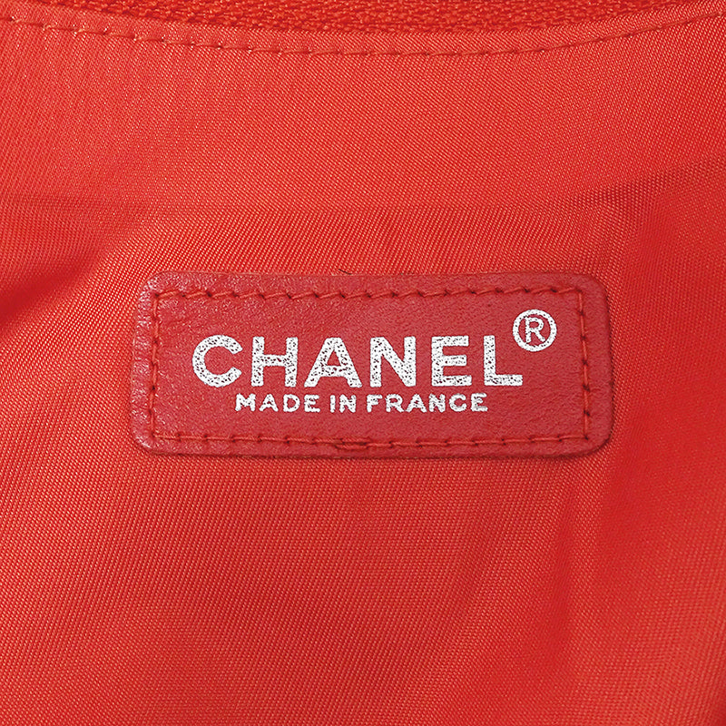 CHANEL シャネル トートバッグ ニュートラベル トートTGM レッド ナイロン レディース 【中古】