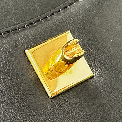 Cartier カルティエ パンテール ハンドバッグ ブラック ゴールド金具 レザー レディース おしゃれ 大人 おでかけ 豹【中古】