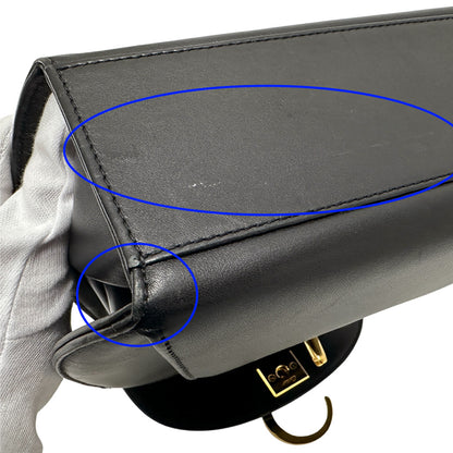 Cartier カルティエ パンテール ハンドバッグ ブラック ゴールド金具 レザー レディース おしゃれ 大人 おでかけ 豹【中古】