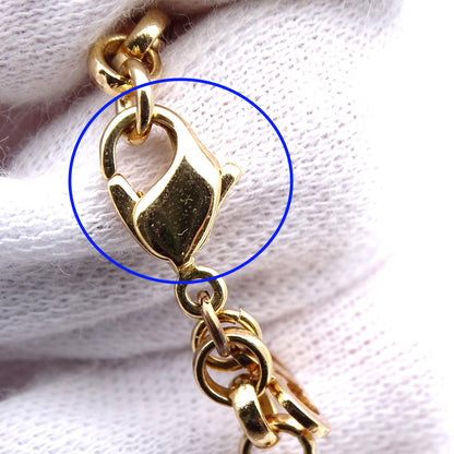 Dior ディオール フラワー ブレスレット ゴールド ライトブルー レディース 【中古】