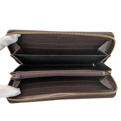 GUCCI グッチ 長財布 オフィディア ベージュ ブラウン 523154 GGスプリームキャンバス レディース メンズ 【中古】