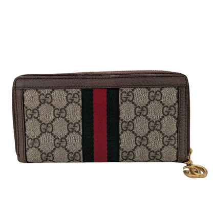 GUCCI グッチ 長財布 オフィディア ベージュ ブラウン 523154 GGスプリームキャンバス レディース メンズ 【中古】