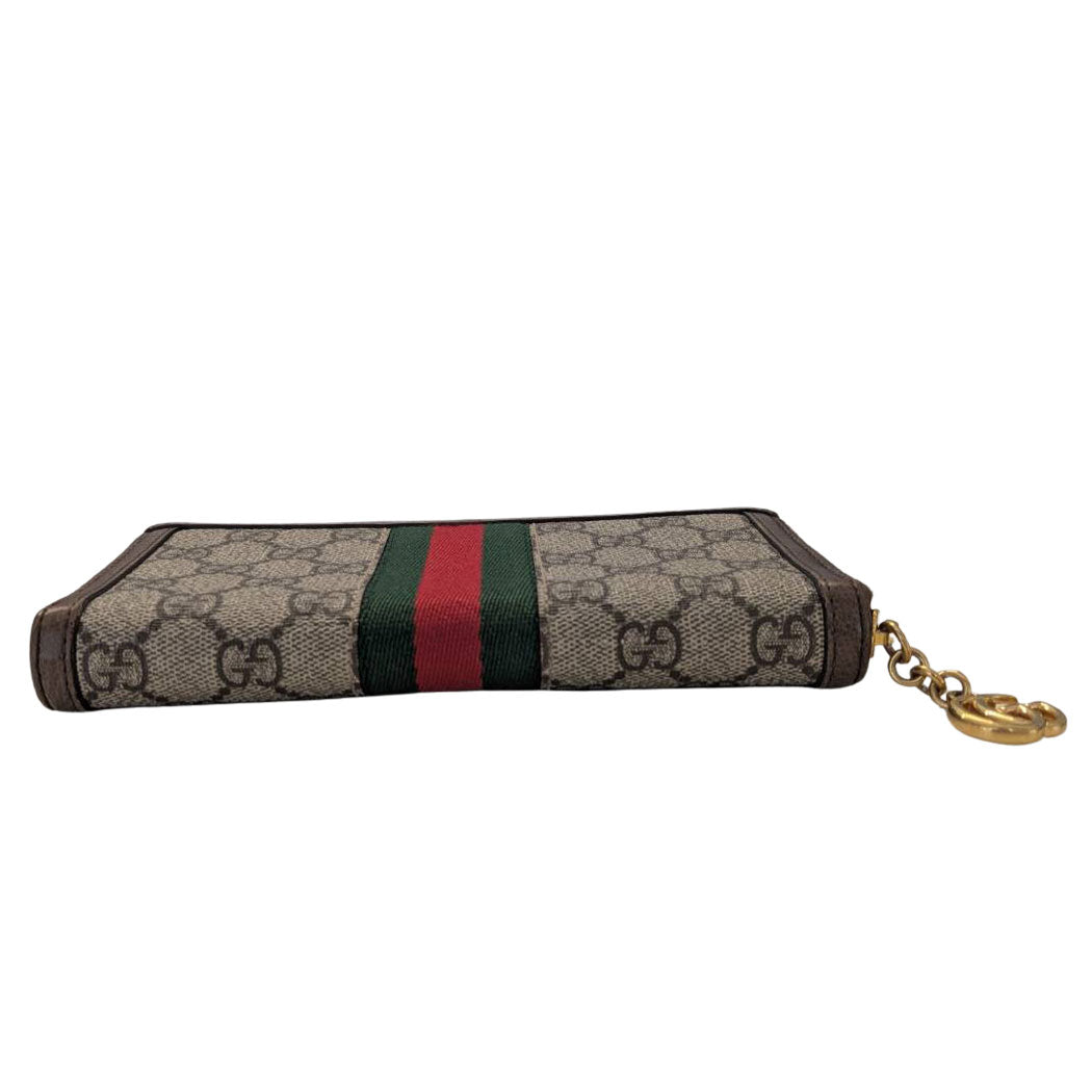 GUCCI グッチ 長財布 オフィディア ベージュ ブラウン 523154 GGスプリームキャンバス レディース メンズ 【中古】