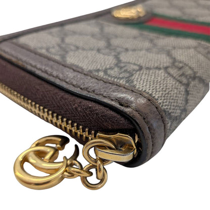 GUCCI グッチ 長財布 オフィディア ベージュ ブラウン 523154 GGスプリームキャンバス レディース メンズ 【中古】