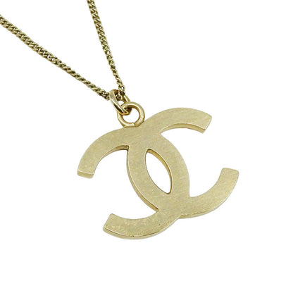 CHANEL シャネル ネックレス ラインストーン ゴールド レディース B12A刻印【中古】