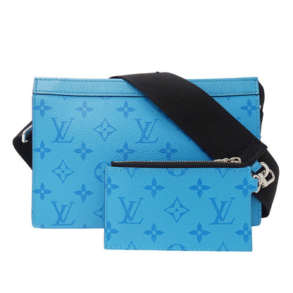 LOUIS VUITTON ルイ・ヴィトン ガストン・ウェアラブルウォレット ショルダーバッグ タイガラマ トロピカルブルー M27647 レディース メンズ 【中古】