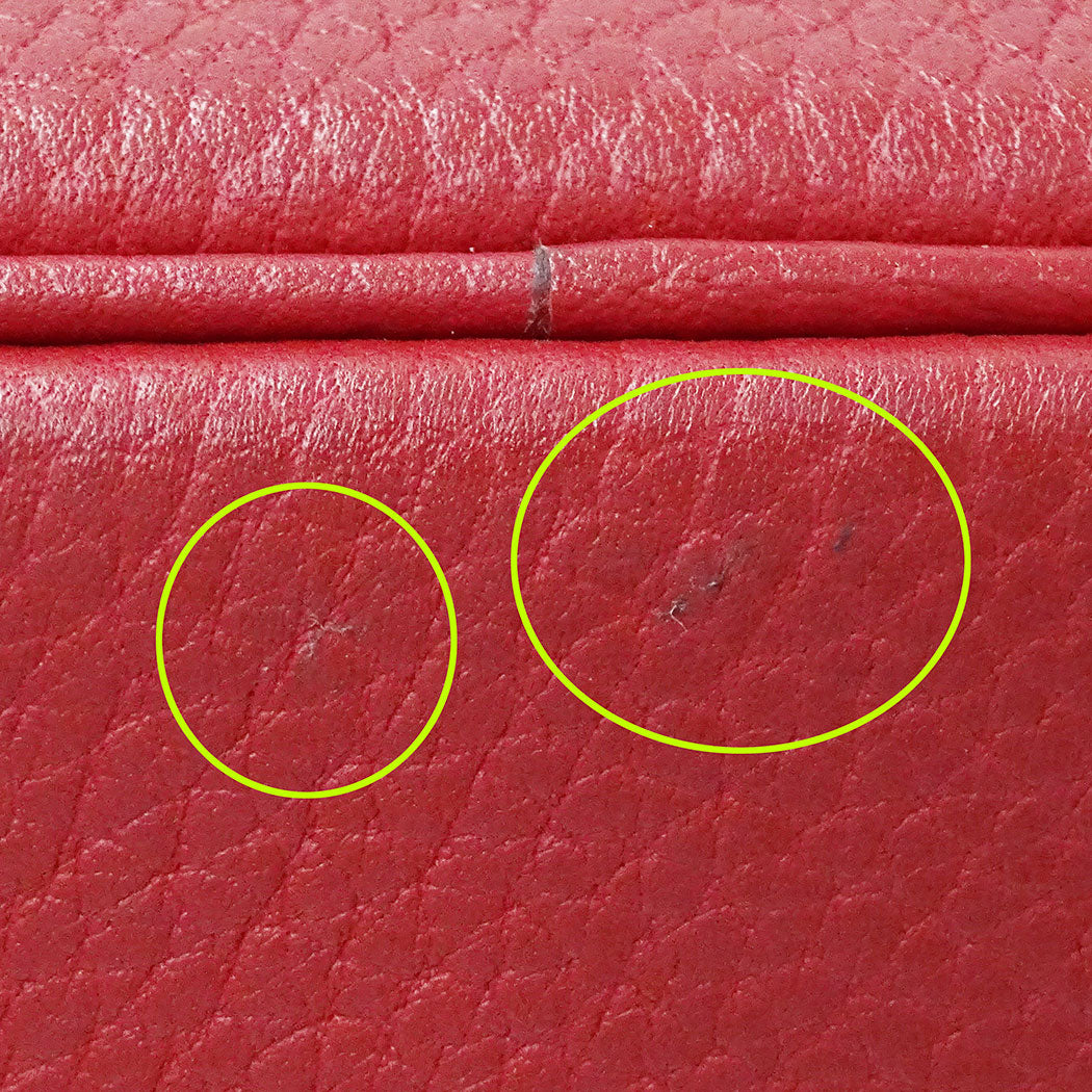 HERMES エルメス ボリード35 2wayバッグ レッド トゴ レディース □G(2003年製造) 【中古】