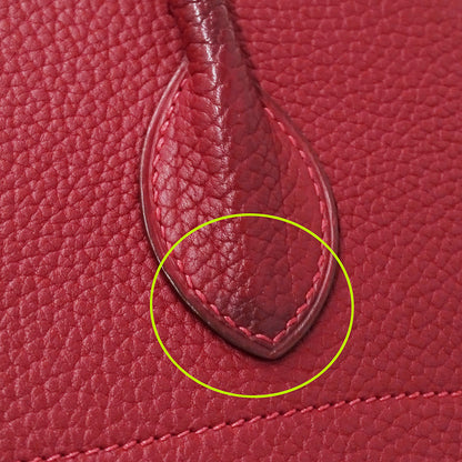 HERMES エルメス ボリード35 2wayバッグ レッド トゴ レディース □G(2003年製造) 【中古】