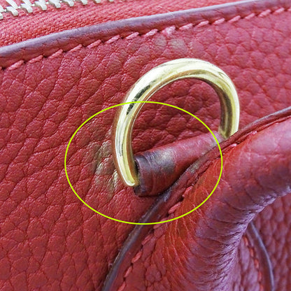 HERMES エルメス ボリード35 2wayバッグ レッド トゴ レディース □G(2003年製造) 【中古】