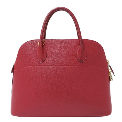 HERMES エルメス ボリード35 2wayバッグ レッド トゴ レディース □G(2003年製造) 【中古】