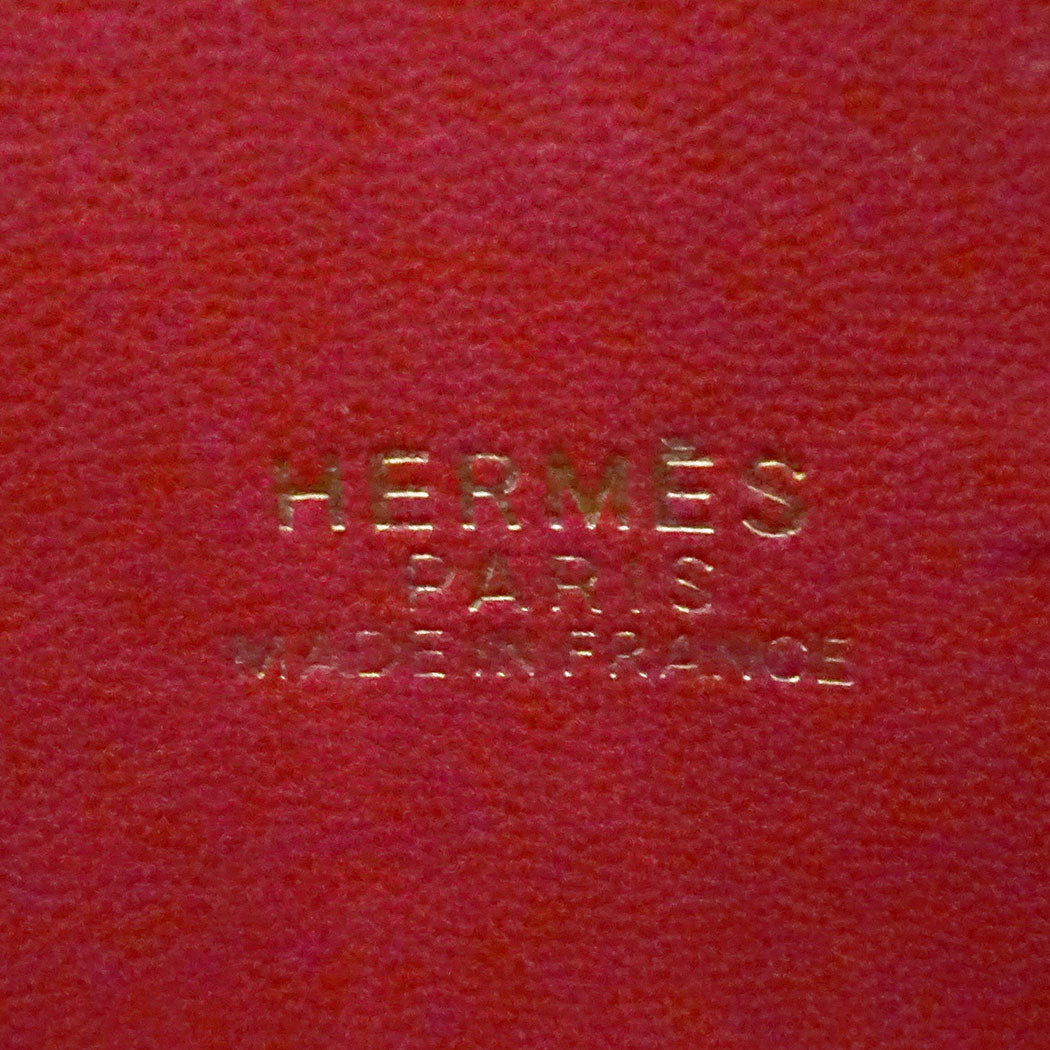 HERMES エルメス ボリード35 2wayバッグ レッド トゴ レディース □G(2003年製造) 【中古】