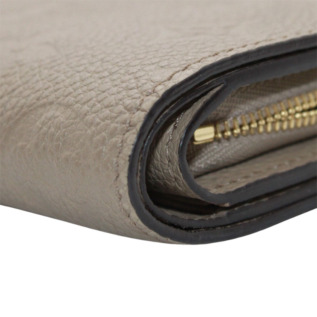 LOUIS VUITTON ルイ・ヴィトン ポルトフォイユ・クレア 二つ折り財布 アンプラント トゥルトレール M80152 モノグラムアンプラント レディース 【中古】