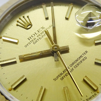 ROLEX ロレックス デイトジャスト 68273 95番台 ボーイズ 腕時計 自動巻き AT SS YG 磨き済み【中古】