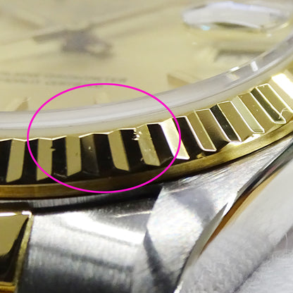 ROLEX ロレックス デイトジャスト 68273 95番台 ボーイズ 腕時計 自動巻き AT SS YG 磨き済み【中古】