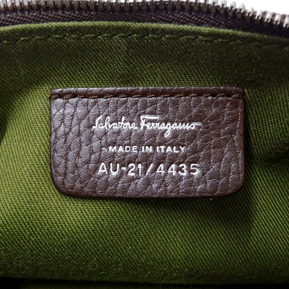Ferragamo フェラガモ ハンドバッグ ガンチーニ ブラウン AU 21 4435 スエード レディース 【中古】