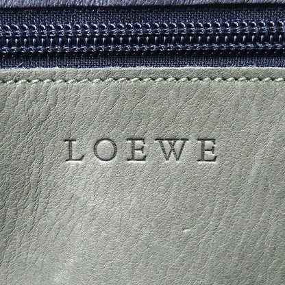 LOEWE ロエベ ショルダーバッグ グリーン ブラック スエード レディース 【中古】